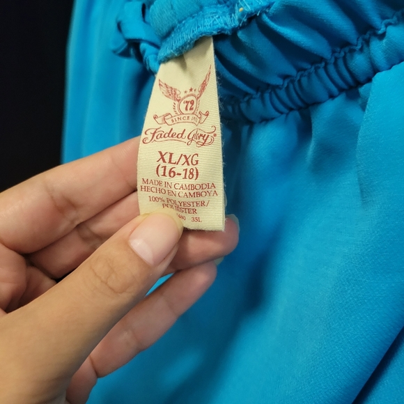 LONG SLEEVE PLUS SIZE WOMEN'S BLUE DRESS SIZE 1X - Picture 3 of 4